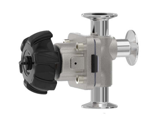 衛生(shēng)級L、T型不(bu)鏽鋼隔(gé)膜閥