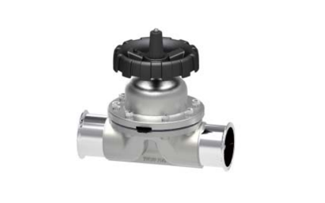 衛生級手(shǒu)動不鏽鋼隔膜閥(fa)